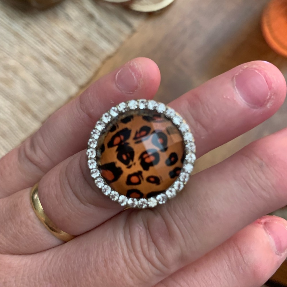 Animal print rings